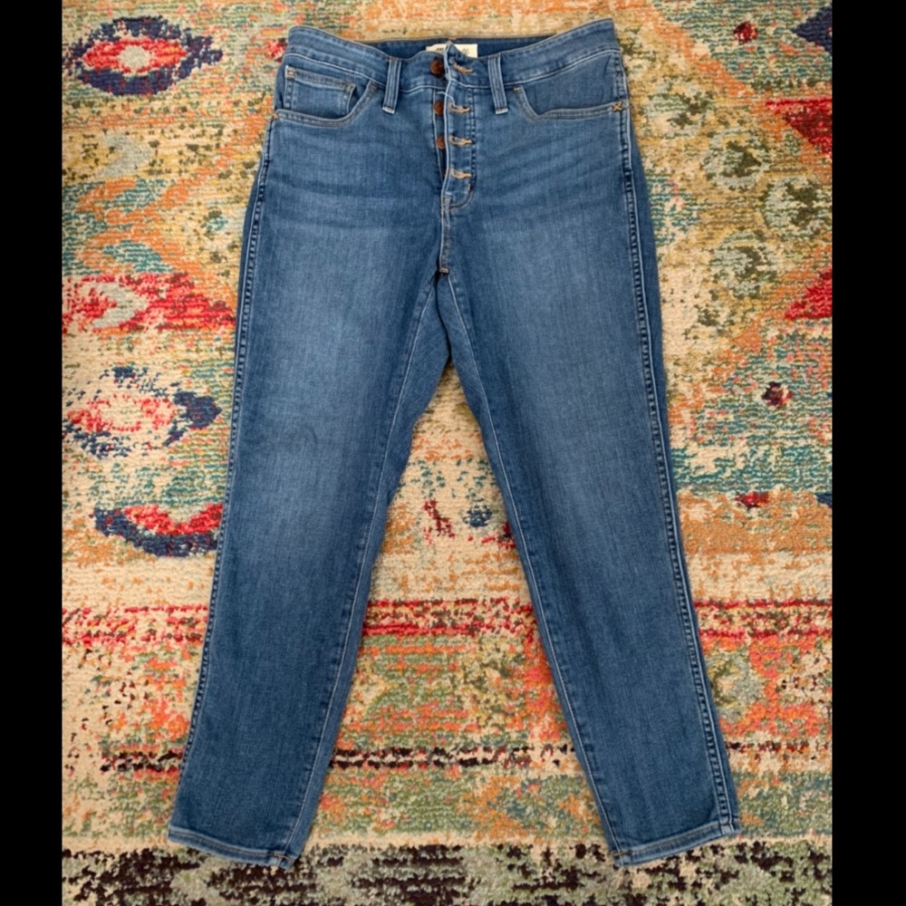 Madewell Button-Front “Curvy Roadtripper” Skinny Jeans